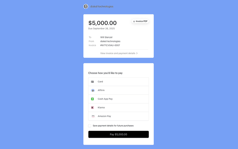 Stripe Invoicing screenshot 3