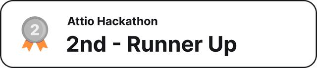 Attio Hackathon 2nd Runner Up